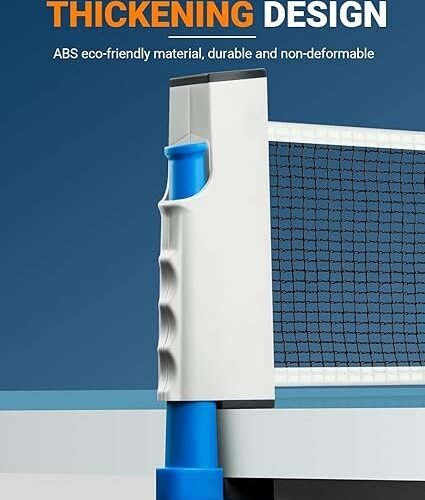 611KrpBv7GL._AC_SX425_.jpg Retractable Ping Pong Net Upgrade Table Tennis Net Stands Upright Without Sagging Ping Pong Net