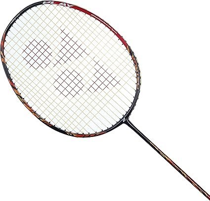 YONEX Astrox 99 Play Graphite Strung Badminton Racket with Full Racket Cover Cherry Sunburst for Intermediate Players 83 Grams Maximum String Tension 28lbs