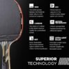 STIGA Carbon Fiber Ping Pong Paddle Performance Table Tennis Racket Black