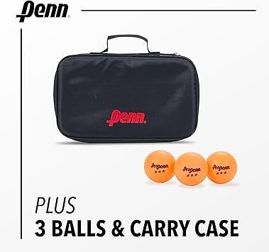 Penn 2Player Table Tennis Paddle Set Includes Two 3.0 Paddles Three 3Star ping Pong Balls and Storage Pouch
