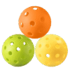 PickleBall 40 Hole 74mm 26g Pickle Balls Multicolour Outdoor Court
